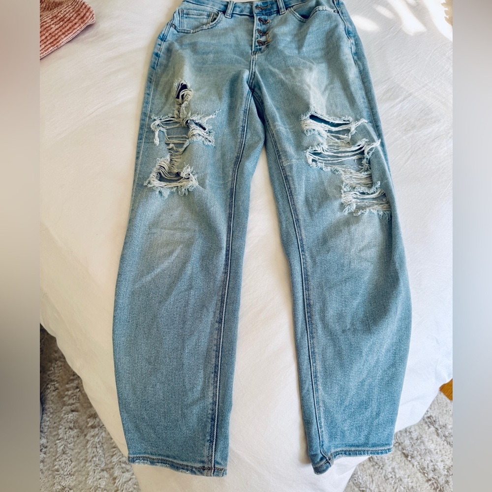 American Eagle Light Blue Jeans Size 4S - Picture 2 of 7